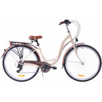 Mestský bicykel 28 Kozbike Holland Retro S-6 Krémová